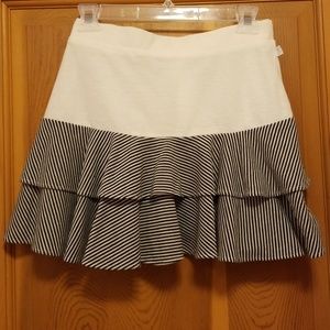 Patterned Layered Skirt, Size S
